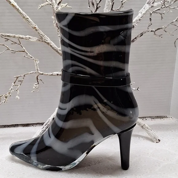 #ADZ GLASS Boot  VASE - Picture 2 of 5